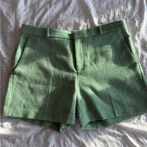 Banana Republic Green Linen Cotton Blend Shorts